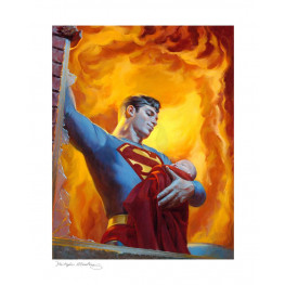 DC Comics Art Print Saving Grace: A Hero's Rescue 46 x 56 cm - nezarámovaný